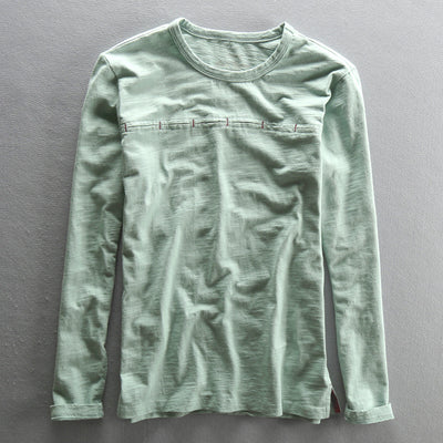 Camiseta Hombre Cuello Redondo Bambú-Algodón Estilo Japonés - Image 8