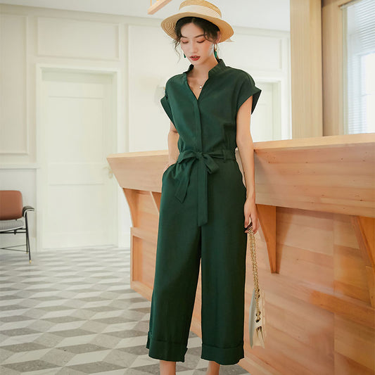 Jumpsuit Ajustado de Cintura Alta y Pantalón Capri para Mujer - Image 2