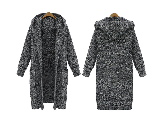 Cardigan con Capucha Oversized Suave y Cómodo
