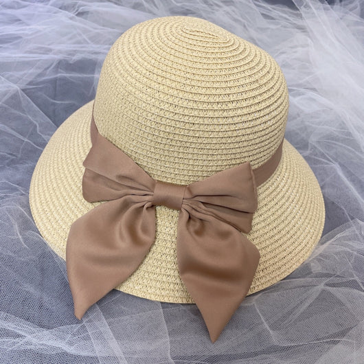Sombrero de Paja con Moño Simple - Diseño Minimalista Playa - Image 6