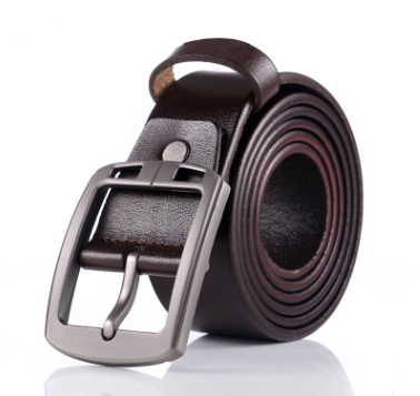 Cinturón de Cuero Retro para Hombre con Hebilla Plateada Estilo Japonés - Image 5