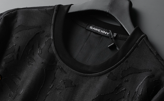 Suéter Cuello Redondo Manga Larga para Hombre Negro - Image 12