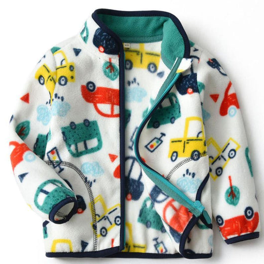 Abrigos Infantiles Estampado Peludo con Cierre - Image 6