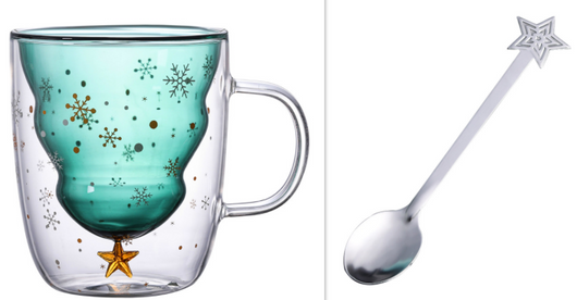 Vaso Navideño de Doble Pared en Vidrio Borosilicato - Image 13