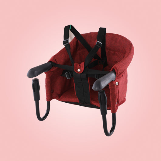 Silla Alta Portátil para Bebé con Cinturón de Seguridad y Funda Protectora - Image 7