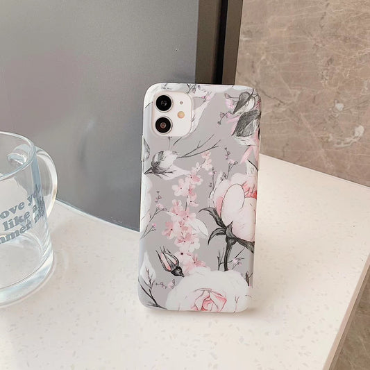 Funda Vintage de Flores y Hojas Compatible con Apple - Image 2