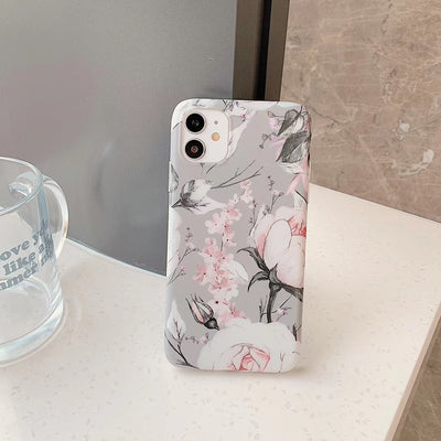 Funda Vintage de Flores y Hojas Compatible con Apple - Image 2
