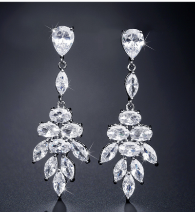 Aretes Largos de Circonita AAA con Estilo Creativo Elegante - Image 8