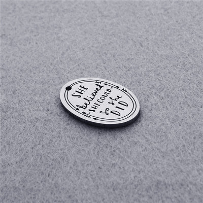 Etiqueta Personalizable de Acero Titanio - Image 4