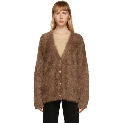 Cardigan Tejido para Mujer Cuello V Abotonado Simple - Image 4