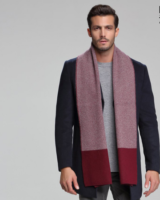 Bufanda de Cachemira para Hombre Otoño Invierno - Doble Faz Ejecutiva - Image 12