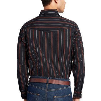 Camisa Occidental a Rayas de Manga Larga para Hombre - Image 2