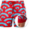Shorts Esportivos Masculinos Estampados de Camada Dupla