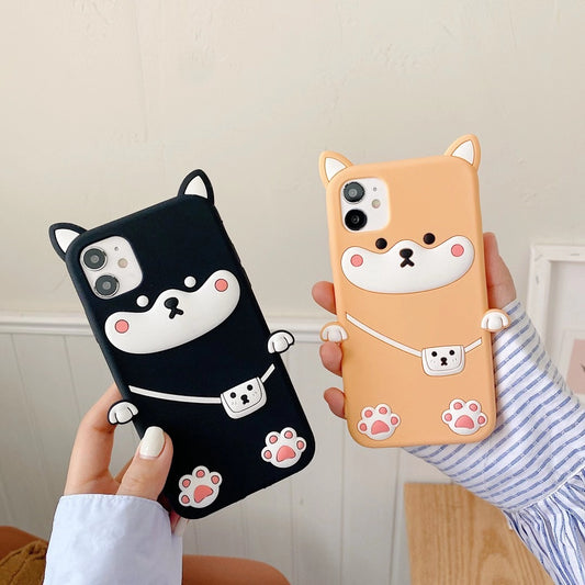 Funda de Silicona para iPhone con Diseño Perro Chai
