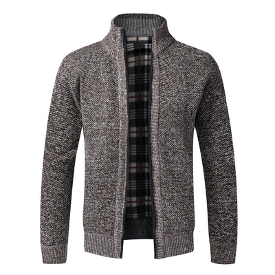 Cardigan Tejido Hombre Oversized con Forro Cálido - Image 4
