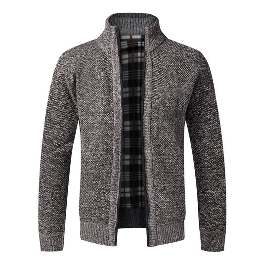 Cardigan Tejido Hombre Oversized con Forro Cálido - Image 4