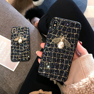 Carcasa Brillante con Abeja para Móvil – Estilo y Protección de Lujo - Image 3