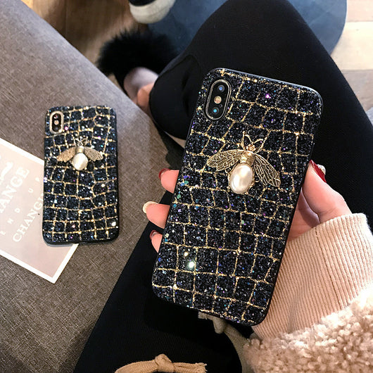 Carcasa Brillante con Abeja para Móvil – Estilo y Protección de Lujo - Image 3