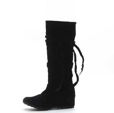 Botas Altas de Tacón para Mujer con Borlas - Talla Grande - Image 5