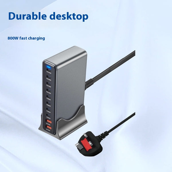 Cargador de Escritorio Multifuncional 800W con Tecnología Gallium Nitride PD