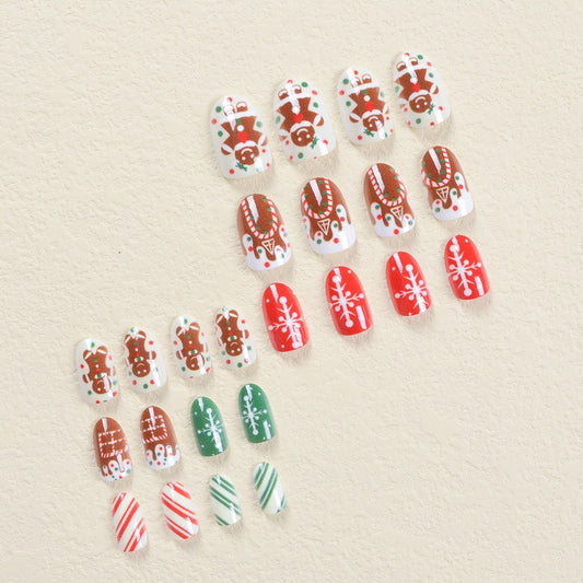 Uñas Postizas Decoradas - Casa de Chocolate y Hombre de Jengibre - Image 2
