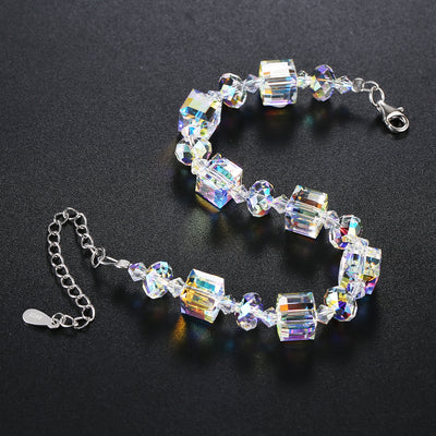 Pulsera de Cristal Austriaco con Cuentas de Plata S925 - Image 10