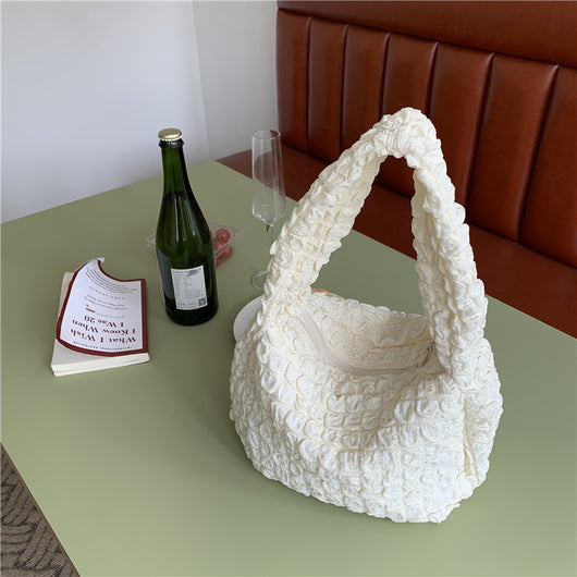 Bolsa Tote Plisada Cloud con Asa de Hombro Único - Image 9