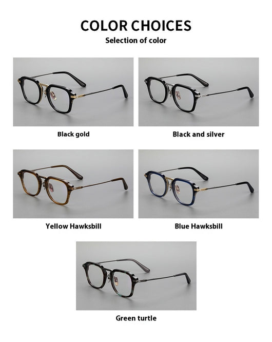 Gafas Retro de Titanio Puro con Montura de Lámina Metálica - Image 17