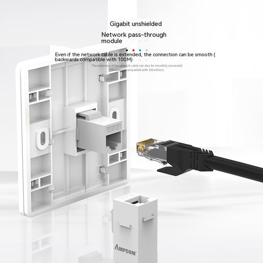 Cable de Red Cat5 RJ45 Directo - Conector Dual de Alta Velocidad - Image 4