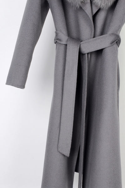 Abrigo de Lana Reversible Doble Faz con Cinturón - Corte Slim Otoño Invierno - Image 13