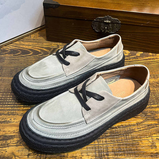 Zapatos de Cuero Genuino con Plataforma para Hombre - Slip-on Cómodos - Image 2
