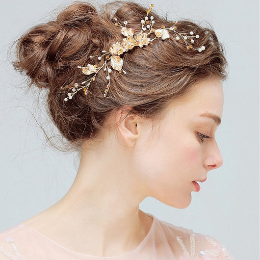 Peine de Novia Cristal Diamante - Accesorio de Joyería Hecho a Mano
