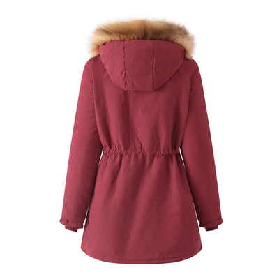 Abrigo de Piel de Cordero Acolchado para Mujer - Image 5