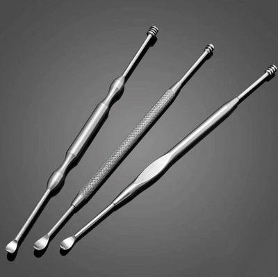 Limpiador de Oídos de Acero Inoxidable - Removedor de Cerumen Profesional