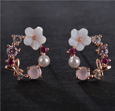 Aretes Florales Delicados para Mujer - Image 4