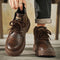 Botas Martin Impermeables Estilo Británico Retro para Hombre Talla Grande