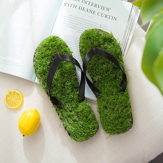 Pantuflas de Césped Artificial para Parejas - Cómodas Zapatillas de Casa y Playa - Image 10