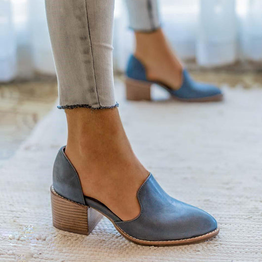 Zapatos Cómodos Talla Grande con Tacón Robusto para Mujer - Image 5