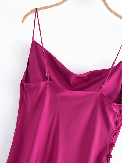 Vestido Elegante con Tirantes Ajustables y Detalles de Abertura - Image 11