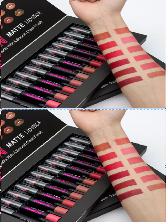 Set de Labiales Mate Aterciopelados Resistentes al Agua de Larga Duración - Image 6