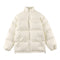 Chaqueta Acolchada de Piel Sintética con Cuello Alto para Hombre