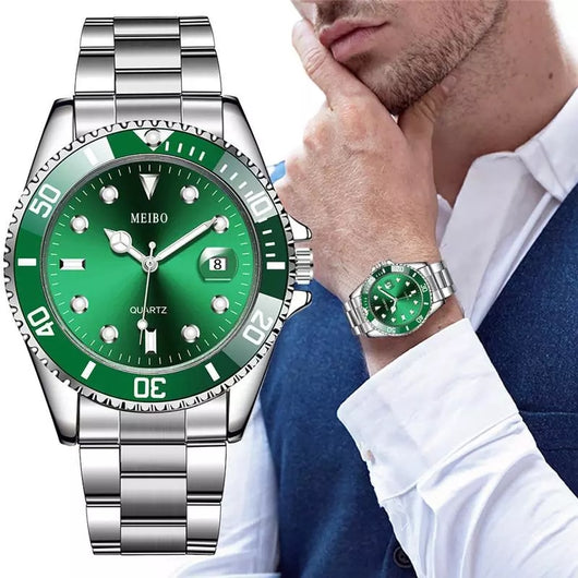 Reloj de Negocios Elegante con Calendario y Correa de Aleación - Image 7