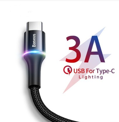 Cable USB Tipo C de Carga Rápida para Samsung S10 S9 y Xiaomi Mi9