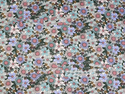 Tela de Algodón Twill Estampado Flores - Diseño Floral Delicado - Image 18