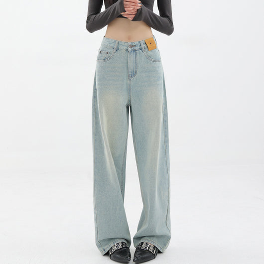 Jeans Retro Azul Holgados de Corte Recto - Image 8