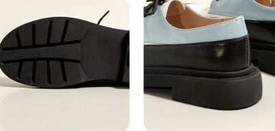 Mocasines Blancos de Cuero Genuino con Plataforma y Cordones - Image 7