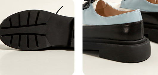 Mocasines Blancos de Cuero Genuino con Plataforma y Cordones - Image 7