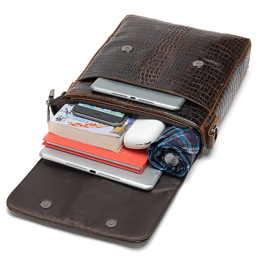 Bolsa Mensajero Ejecutiva de Cuero Premium para Hombre con Diseño Moderno - Image 4