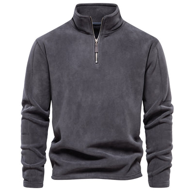 Suéter de Cuello Alto con Cierre Medio para Hombre - Otoño e Invierno - Image 8