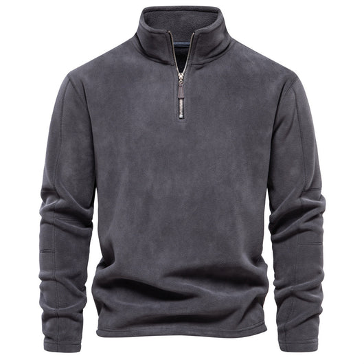 Suéter de Cuello Alto con Cierre Medio para Hombre - Otoño e Invierno - Image 8